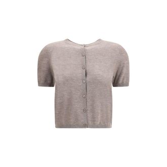 Lisa Yang Beige Cashmere Womens Cardigan