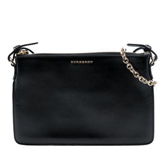 Burberry Tweedehands Grained Leather Peyton Crossbody