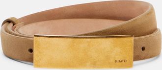 Khaite Berlin suede belt