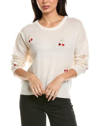 Brodie Love Cherry Crewneck Wool & Cashmere-Blend Sweater