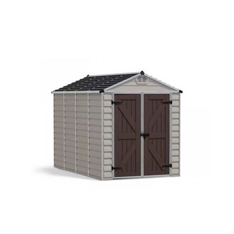 Palram Skylight Shed 6 x 10 Tan 2 Box - L303.6 x W185.4 x H217 cm in Beige