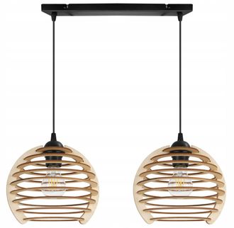 OEM L&aacute;mpara Colgante, L&aacute;mpara De Techo, Madera, Pantalla Led