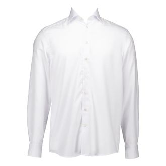 John Miller Wit Overhemd Lange Mouw - Heren - Casual Overhemden - Wit - M - Overhemden