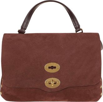 Zanellato Gold-Tone Accents Small Postina Messenger Bag