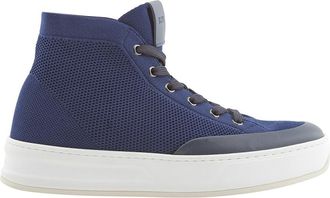 Tod's Mens High Tech Fabric And Leather Hi-Top Sneakers, Brand Size 5 ( US Size 6 )