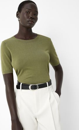 Contemporaine Womens Lightweight short-sleeve sweater