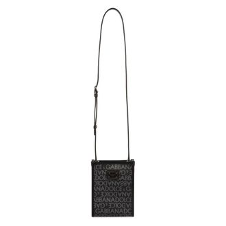 Dolce & Gabbana Messenger Bags, male, Black, Size: ONE SIZE Messenger Bags