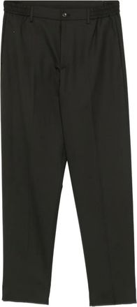 Tagliatore P-Gar&ccedil;on elasticated-waist trousers - men - Virgin Wool/Polyester/Elastane/Cotton - 54 - Green