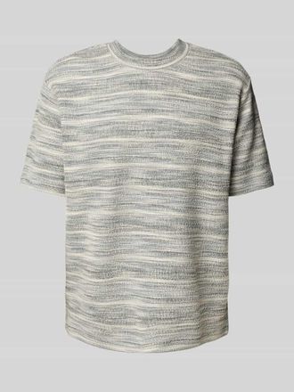 Mc Neal T-Shirt mit Strukturmuster in Ecru, Gr&ouml;&szlig;e XXL