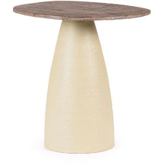 Decorspace Tavolino stanley top rustic brown, top in legno di mango con forma innerolare 50 x 43 x 50 cm