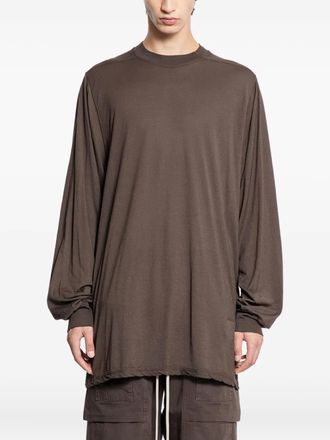 Rick Owens Jumbo long-sleeve T-shirt - men - Cotton - L - Brown