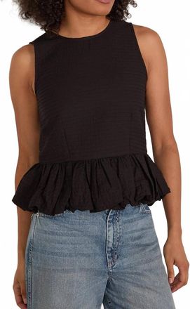 Sea New York Womens Roni Solid Boat Neck Top In Black