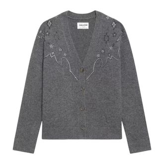 Zadig&Voltaire Dames, Truien, Grijs, Maat: XS Kasjmier