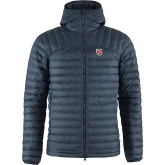 Fj&auml;llr&auml;ven Expedition Latt Hoodie Mens Navy Full Zip Insulated Packable DDR2903