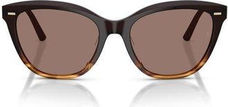 Oliver Peoples x Roger Federer Mr. Federer 55mm Cat Eye Sunglasses in Cortado /Sierra at Nordstrom