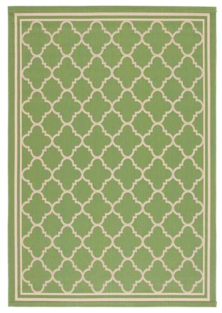 Safavieh Alfombra verde/beige 160 x 231 cm