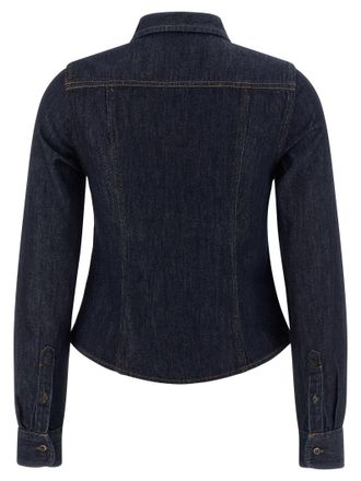 Dries Van Noten Cotton Denim Shirt - Navy