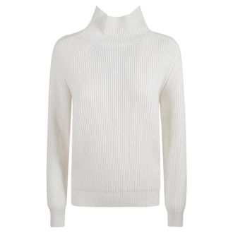 Dondup Dames, Truien, Wit, Maat: S