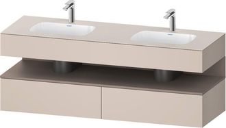 Duravit Qatego Lavabo Encastrado Con Base De Lavabo Consola, - Duravit