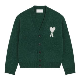 Ami Dames, Truien, Groen, Maat: M Wol