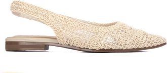 Xti Womens 14512401 Flat Ballet Shoe In Beige