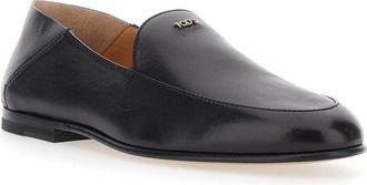 Tod's Womens Loafers Black Leather Sheep