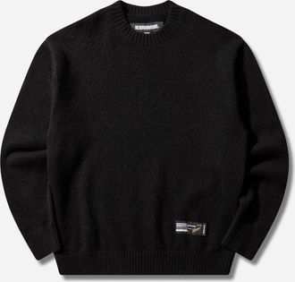 Neighborhood Men s Plain Crewneck Sweater Black