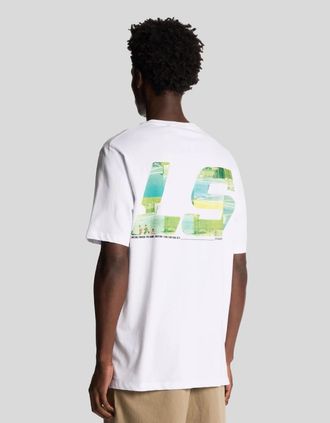 Lyle & Scott Lyle And Scott Mens Polaroid Graphic T-Shirt - White - Size: 36