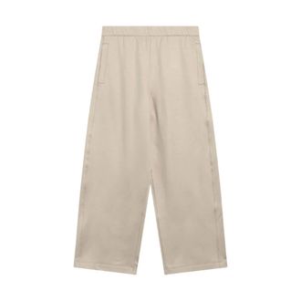 Max Mara Wide Trousers, female, Brown, Size: XS Brown Jogging Trousers Pure