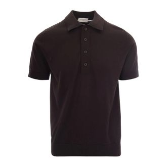 Paolo Pecora Polo Shirts, male, Brown, Size: 3XL Maglia A Polo