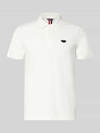 Antony Morato Slim Fit Polo-Shirt mit Logo-Applikation in Offwhite, Gr&ouml;&szlig;e XXL