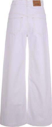 Isabel Marant Womens Jeans Lemony White Cotton