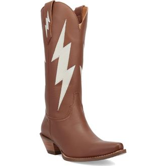 Dingo Thunderbolt Western Boot in Brown at Nordstrom, Size 9.5