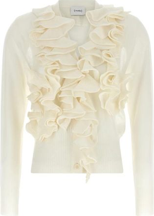 Nude Nude Cardigan - Dames - Vesten - Wit - L - Truien & Vesten