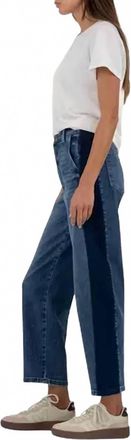 Kut from the Kloth Ashton Wide Leg Barrel Pants In Power W/dk Stone