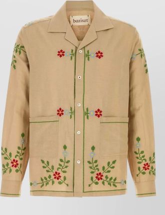 Baziszt curiosa cotton blend shirt jacket