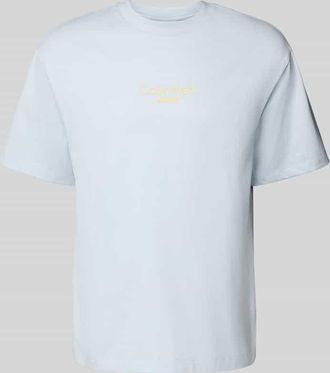 Calvin Klein Jeans Relaxed Fit T-Shirt mit Rundhalsausschnitt in Hellblau, Größe XXL