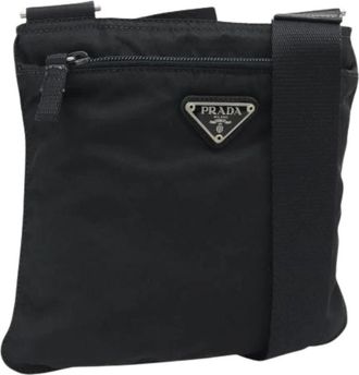 Prada Pre-owned Vintage Schoudertas - Dames - Vintage Schoudertas - Zwart - ONE Size - Nylon - Vintage