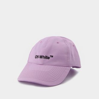 Off-white Logo pet in paars / zwart