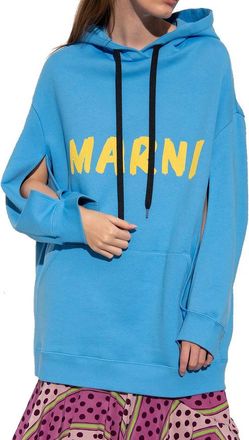 Marni Womens Blue Cotton Sweatshirt Clothing