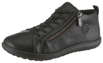 Rieker Sneaker RIEKER, Damen, Gr. 37, gr&uuml;n (dunkelgr&uuml;n), Lederimitat, Schuhe Sneaker, Freizeitschuh, Halbschuh, Schn&uuml;rschuh in bequemer Form