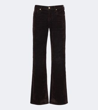 7 For All Mankind Low-rise straight jeans