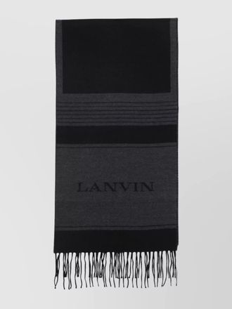 Lanvin squared logo 35x180 scarf