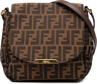 Fendi Tweedehands Kleine Zucca Canvas Artic Crossbody