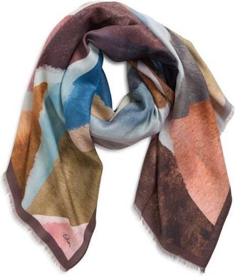 Echo Gallery Fringe Scarf in Slate at Nordstrom
