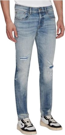 7 For All Mankind Slimmy Tapered Stretch Tek Wave Jeans - Heren - Slim Fit Jeans - Blauw - W34 - Jeans