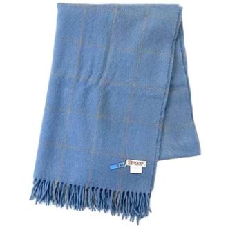 Loewe Pre-owned Scarves, female, Blue, Size: ONE SIZE Pre-owned Fabric scarves