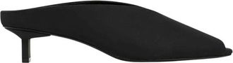 St.Agni Linea Heel - Dames - Muiltjes - Zwart - 38 EU - Satijn - Schoenen