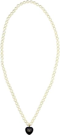 Valentino Garavani Ivory Pearls Coeur Royal Ketting - Dames - Kettingen - Wit - ONE Size - Accessoires