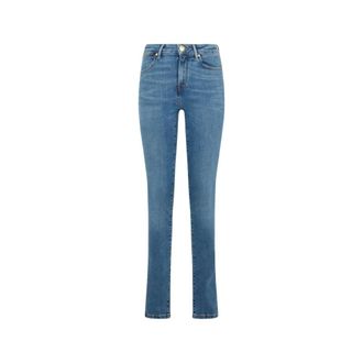 Roberto Cavalli Dames, Jeans, Blauw, Maat: XS Katoen